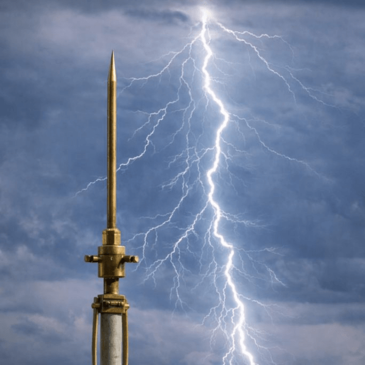 SPDA — Sistema de Proteção contra Descargas Atmosféricas instalado em edificação